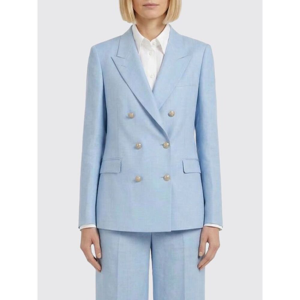 Tagliatore Women Double Breasted Blazer In Virgin Wool Blend Tagliatore